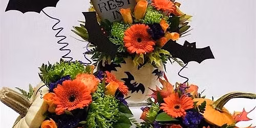 The Halloween Bloom Bar - Create A Candle & A Halloween Floral Mini Pumpkin