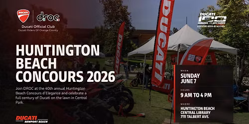 Ducati Riders at Huntington Beach Concours