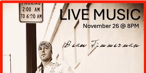 Beau Timmerman live at Santa\u2019s Saloon