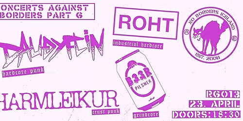 CONCERTS AGAINST BORDERS VI \u2014 HARDCORE, RESISTANCE & SOLIDARITY 