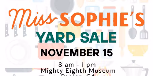 Largest Kitchen Garage Sale @ Miss Sophie's