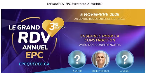 Le Grand RDV Annuel EPC \u20143e \u00e9dition