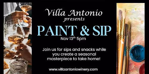 PAINT & SIP at Villa Antonio