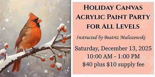 Holiday Canvas Acrylic Paint Party