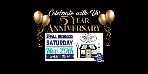 Main Street Boutique's Small Business Saturday & Anniversary Sale!
