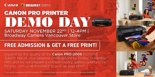 Canon Pro Printer DEMO Day @ Boradway Camera