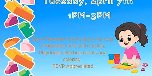 LEGOs in the Library HexBugs\/PlayDough Free Play Time