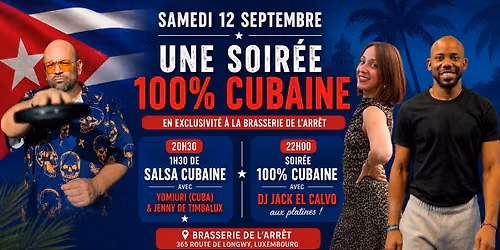 1st Time!! Journ\u00e9e 100% cubaine avec DJ Jack El Calvo\/1,5h de salsa cubaine avec Yomiuri&Jenny