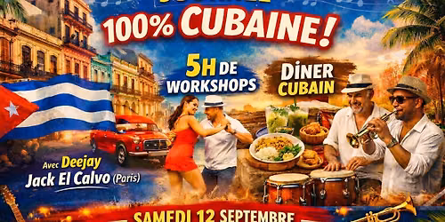 Journ\u00e9e 100% cubaine avec DJ Jack El Calvo\/workshops\/d\u00eener cubain\/musique live