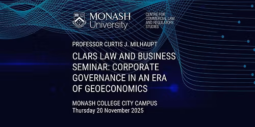 CLARS Seminar: Corporate Governance in an Era of Geoeconomics