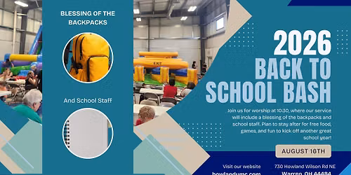 \ud83c\udf92Back to School Bash 2026!