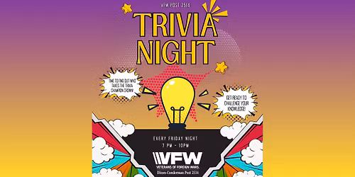 Friday Night Trivia at VFW Post 2514