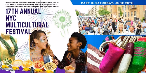 17th  NYC Multicultural Festival PT.II Registration: Vendors & Rentals