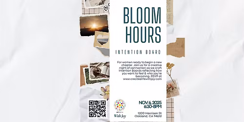 Bloom Hours: Free Women\u2019s Meetup - Intention Board Night