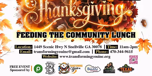 THANKSGIVING COMMUNITY LUNCH