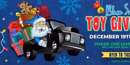 Blue Santa Toy Giveaway