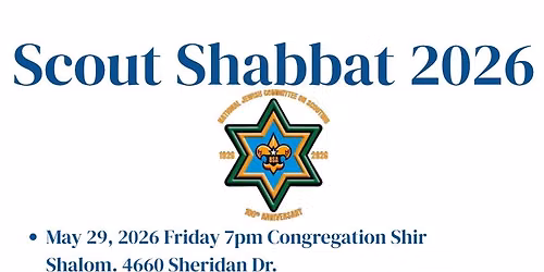 Scout Shabbat 2026 - 5786