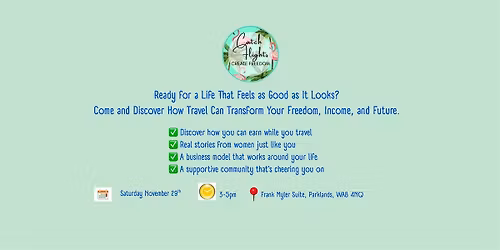 TRAVEL EVENT in Widnes - November 29th 2025