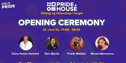 Pride House Opening Ceremony