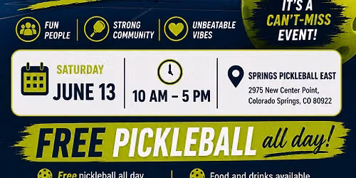 Springs Pickleball 1 Year Anniversary \ud83c\udf89