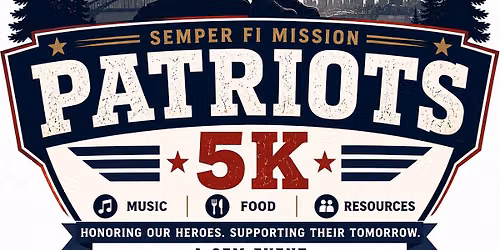 Patriots 5K - Raising Awareness for Veteran's Mental Health