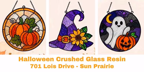 Halloween Crushed Sea Glass Resin Workshop - Hearts on Fire Designs - October 31