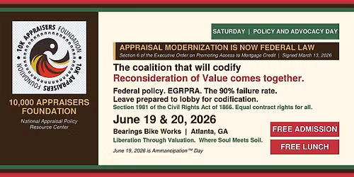 The coalition that will codify Reconsideration of Value comes together.