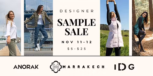 NYC Designer Sample Sale: Marrakech Clothing, My Anorak, IDG & More