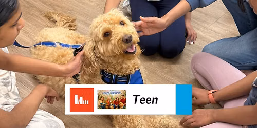 Press Paws! Therapy Dogs For Teens (ages 11-18)