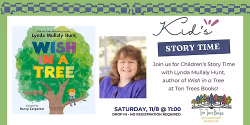 Children's Story Time with the Author at Ten Trees Books, Natick!