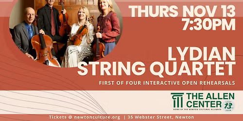 Lydian String Quartet: Open Rehearsal