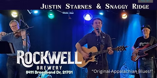 Justin Barnes and Snaggy Ridge on Stage @ Rockwell Brewery 11\/14\/25 7:30PM