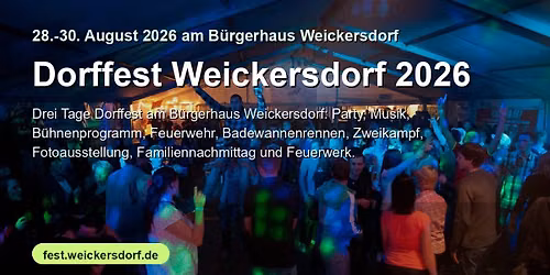 Dorffest Weickersdorf 2026