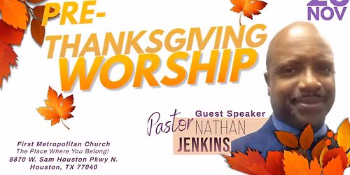 Pre-Thanksgiving Worship