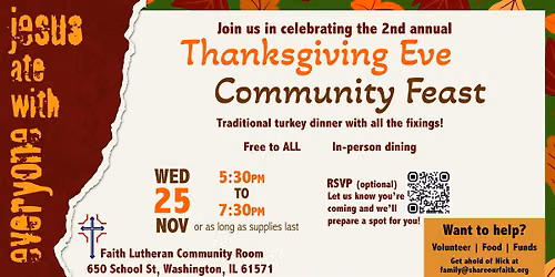 Thanksgiving Eve Community Feast (FREE)