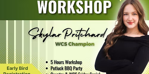 May 8 - 10: West Coast Swing Workshop with Skylar Pritchard!