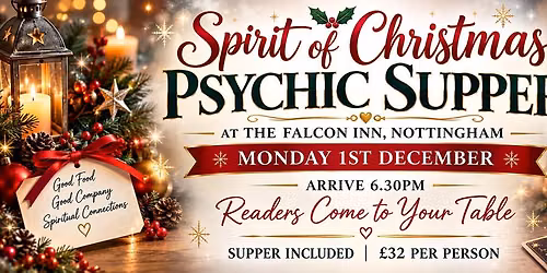 Spirit of Christmas Psychic Supper at The Falcon Inn