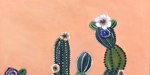 Desert Cacti Painting Event