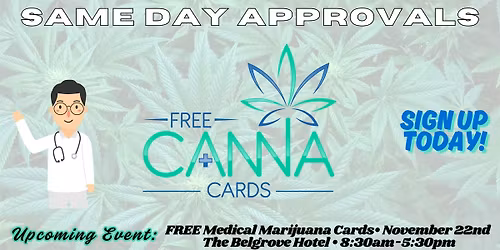 FREE Medical Marijuana Cards, Palm Beach- Same Day Approvals!