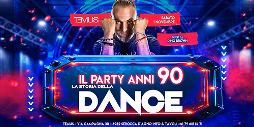 LA STORIA DELLA DANCE! IL PARTY ANNI 90!