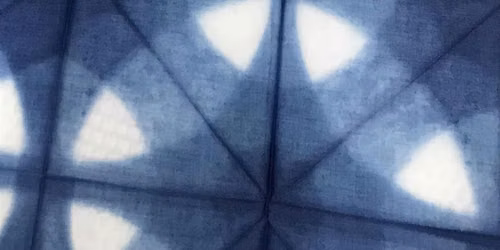 Itajime Shibori - folding and clamping (studio)