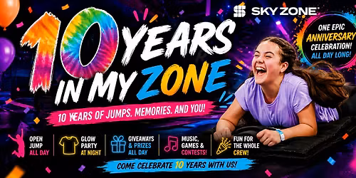 10 Year Anniversary Party - Giveaways & Prizes!