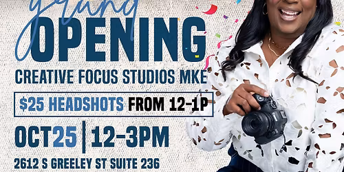 Creative Focus Studio MKE Grand Opening Headshot