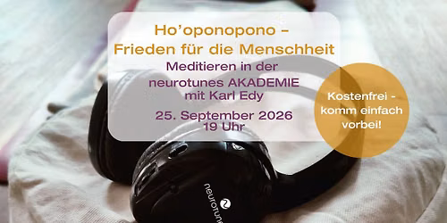 Meditation - Ho'oponopono - Frieden f\u00fcr die Menschheit