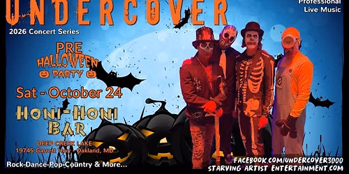 UNDERCOVER at Honi Honi - PRE-Halloween Party! 10.24.2026