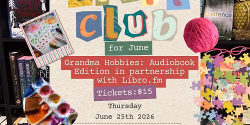 Bookish Craft Club: Grandma Hobbies