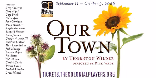 Our Town by Thornton Wilder