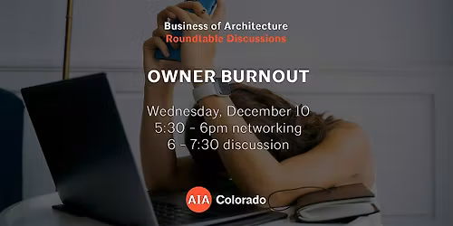 Business of Architecture: Owner Burnout