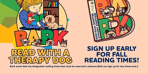Fall BARK -- Read with a Therapy Dog