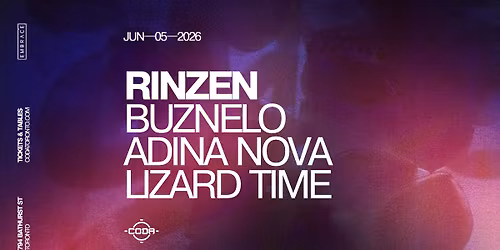 RINZEN x CODA | June 5th